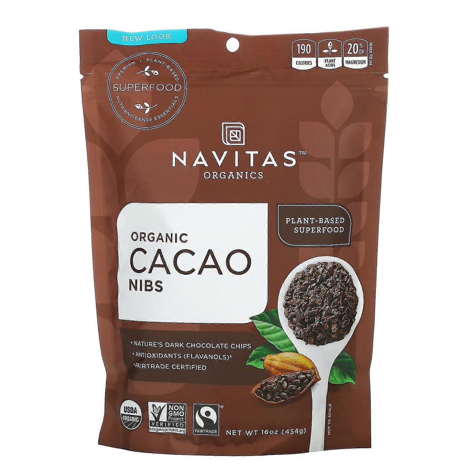Navitas Organics, Organic, Cacao Nibs, 16 oz (454 g)