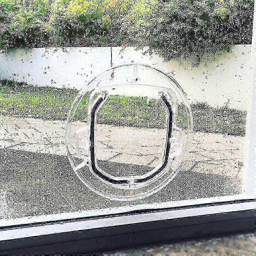 Pet Door for Glass Entry, 30x30cm, Manual Locking Feature