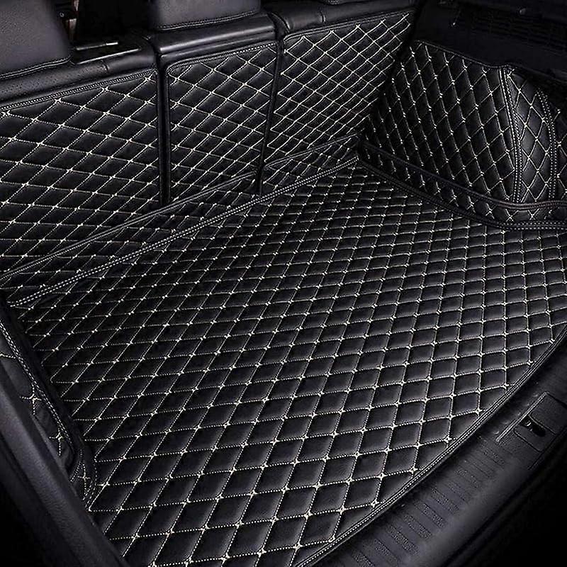 Car Boot Liner Protector for Nissan Ariya 20222024 PU Leather Waterproof FullCoverage Tailored Trunk Mat Black/Beige