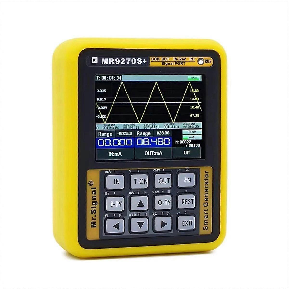 Handheld MR9270S+ 4-20MA Signal Generator Calibrate Current Voltage PT100 Thermocouple Pressure  mitter Logger
