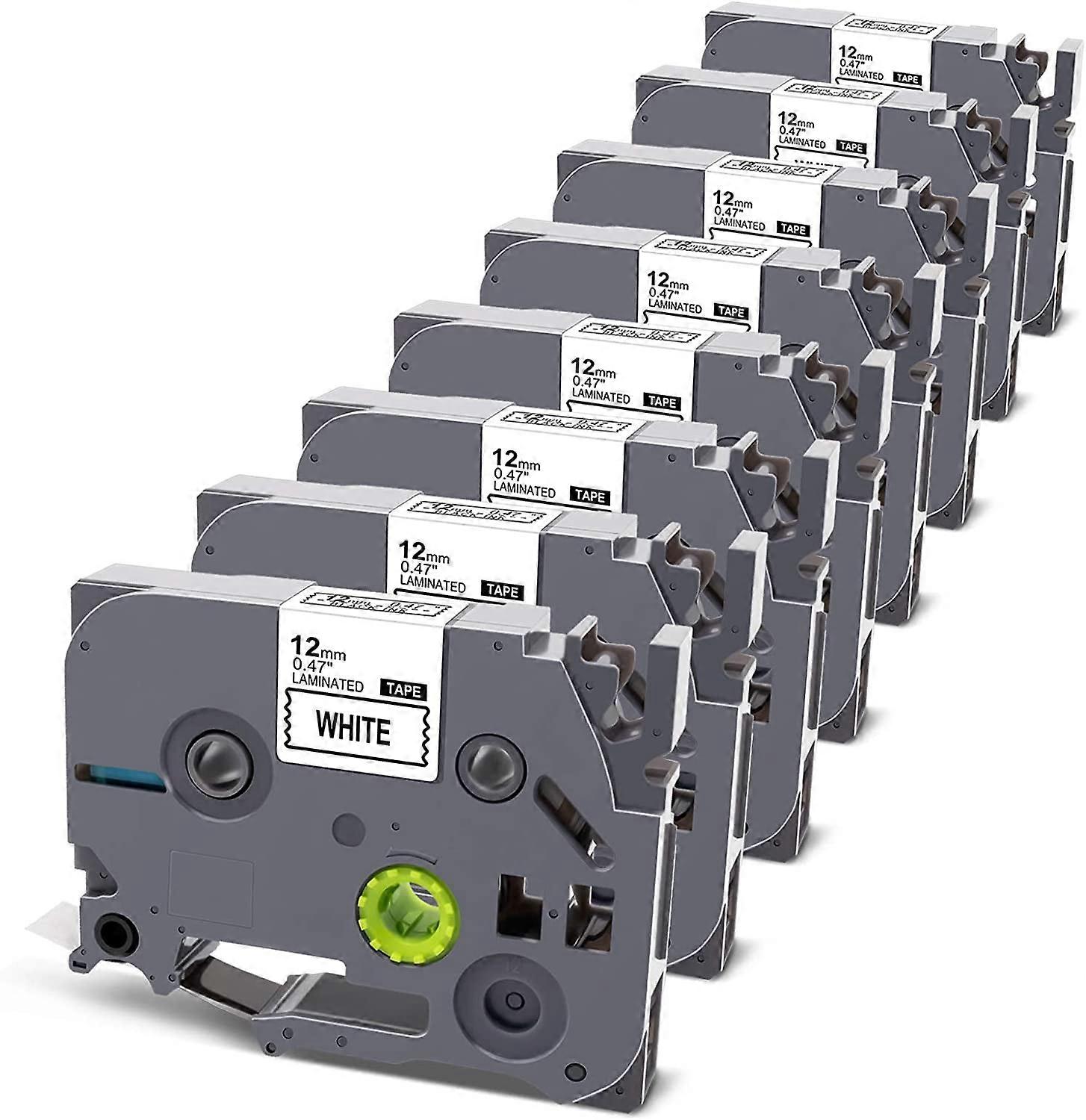 Label Maker Tape Replacement for TZe-231 12mm .47 Laminated White TZe Tz Tape Work with Brother P Touch Label