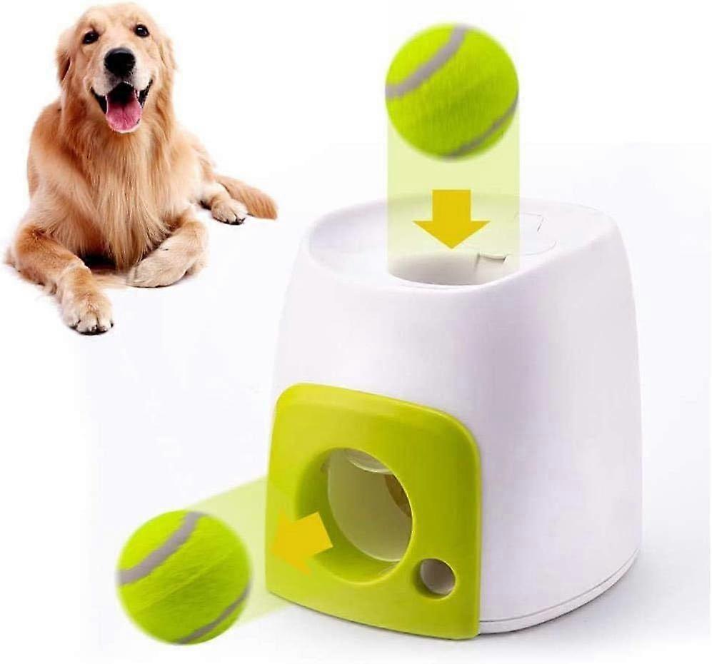 Interactive Automatic Dog Bowling Machine with Food Reward Machine, Tennis