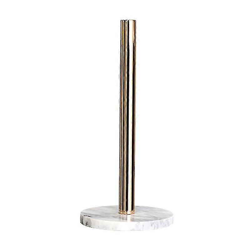 Gold Paper Stand with Marble Base Vertical Paper Towel Rack Modern Paper Towel Holder Roll Toilet C 26s