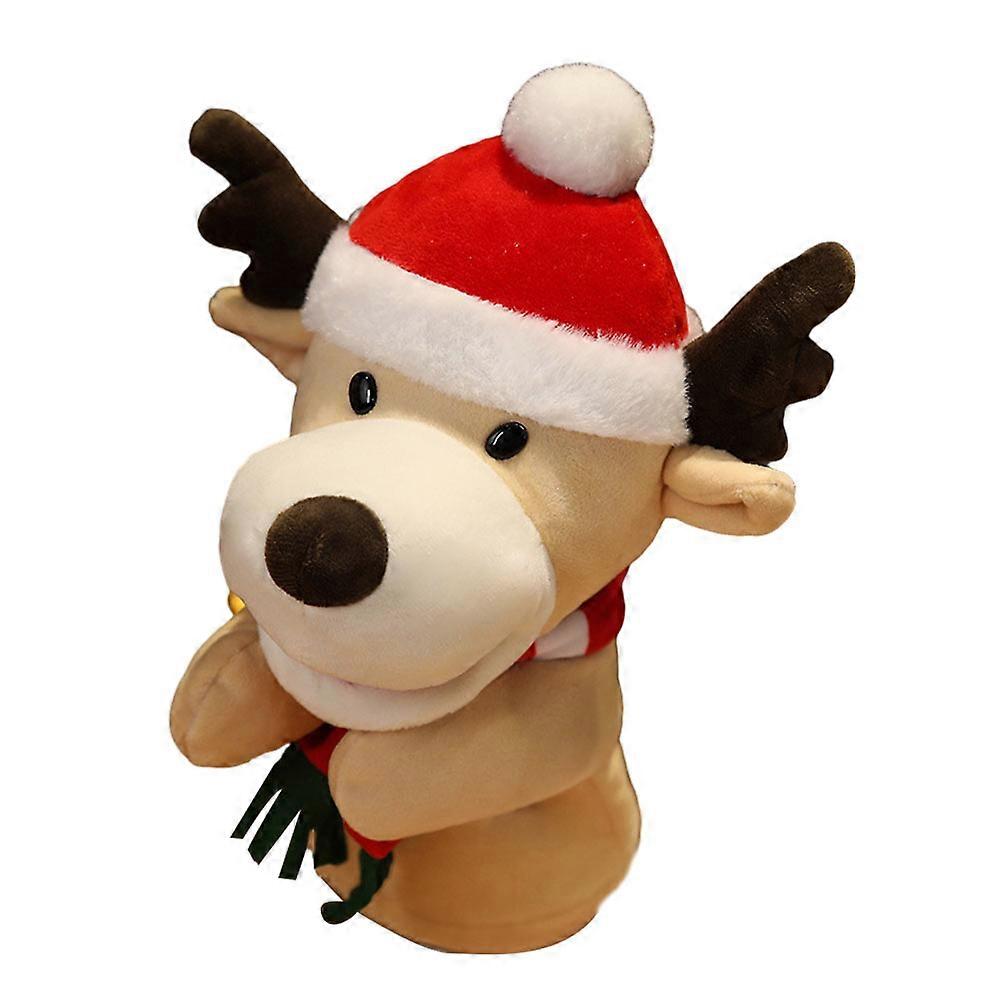 Adorable Deer Shape Finger Plaything Designed For Christmas For Educational Toy 1Pc