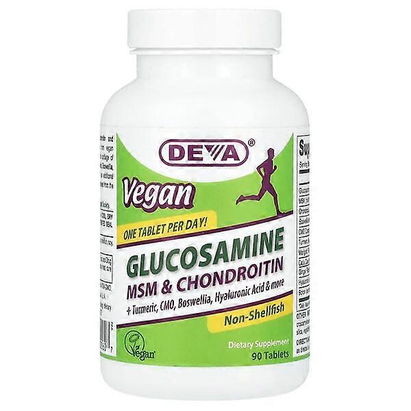 Deva, Vegan Glucosamine MSM & Chondroitin, 90 Tablets