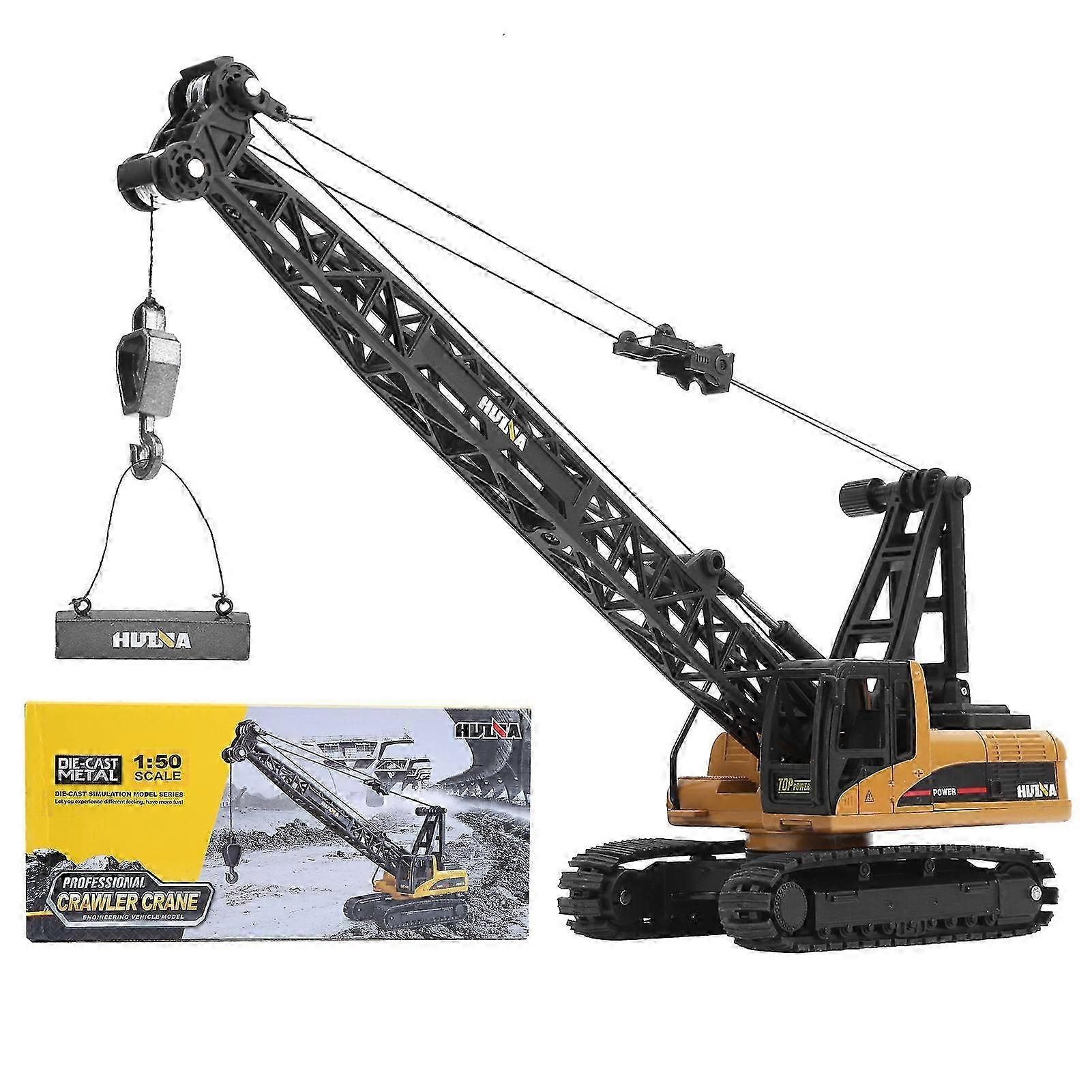 1:50 Engineering Crane Model Alloy Engineering Vehicle Static Model Toy for Children Kids