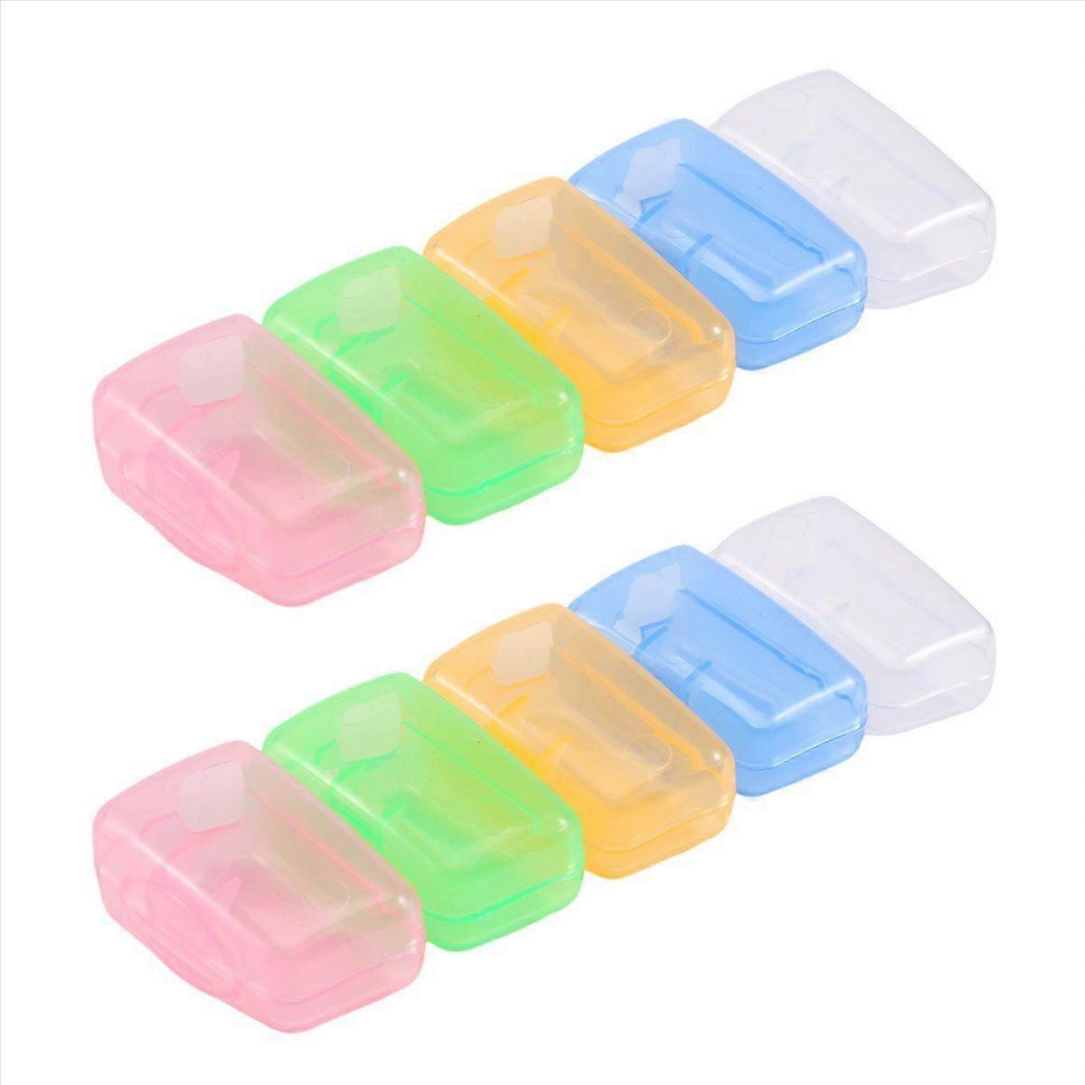 10 Pcs Portable Brushes Cap Toothbrush Holder Tourism Camping