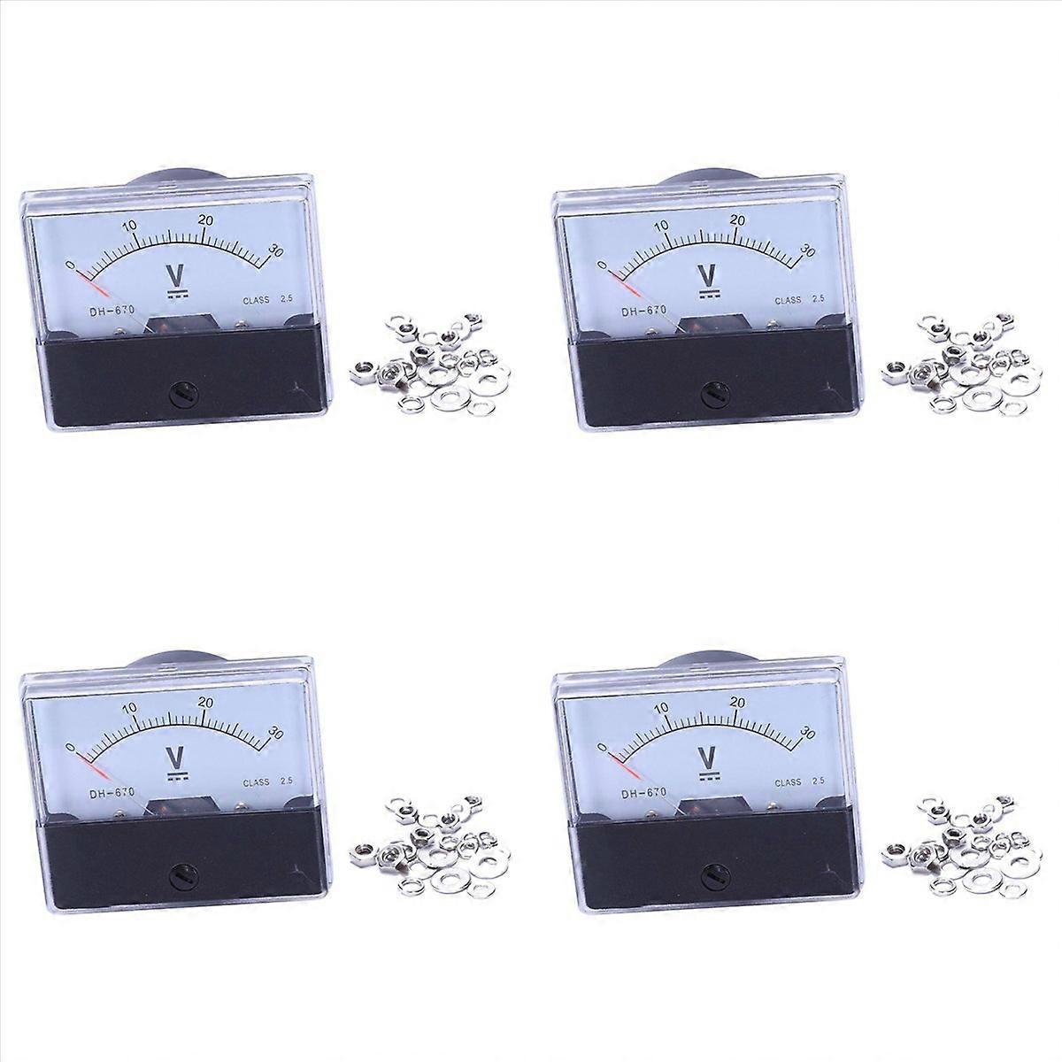 -670 Accuracy DC 30V Analog Panel Meter Voltmeter