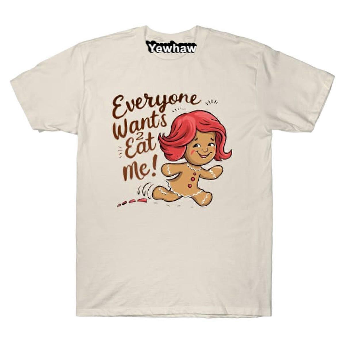 Kaikki haluavat syödä minut piparkakkutyttö T-paita Inviendo Tee