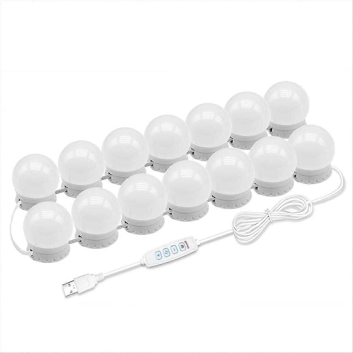 LED Vanity Mirror Lights with 14 Dimmable Bulbs,for Makeup Desk