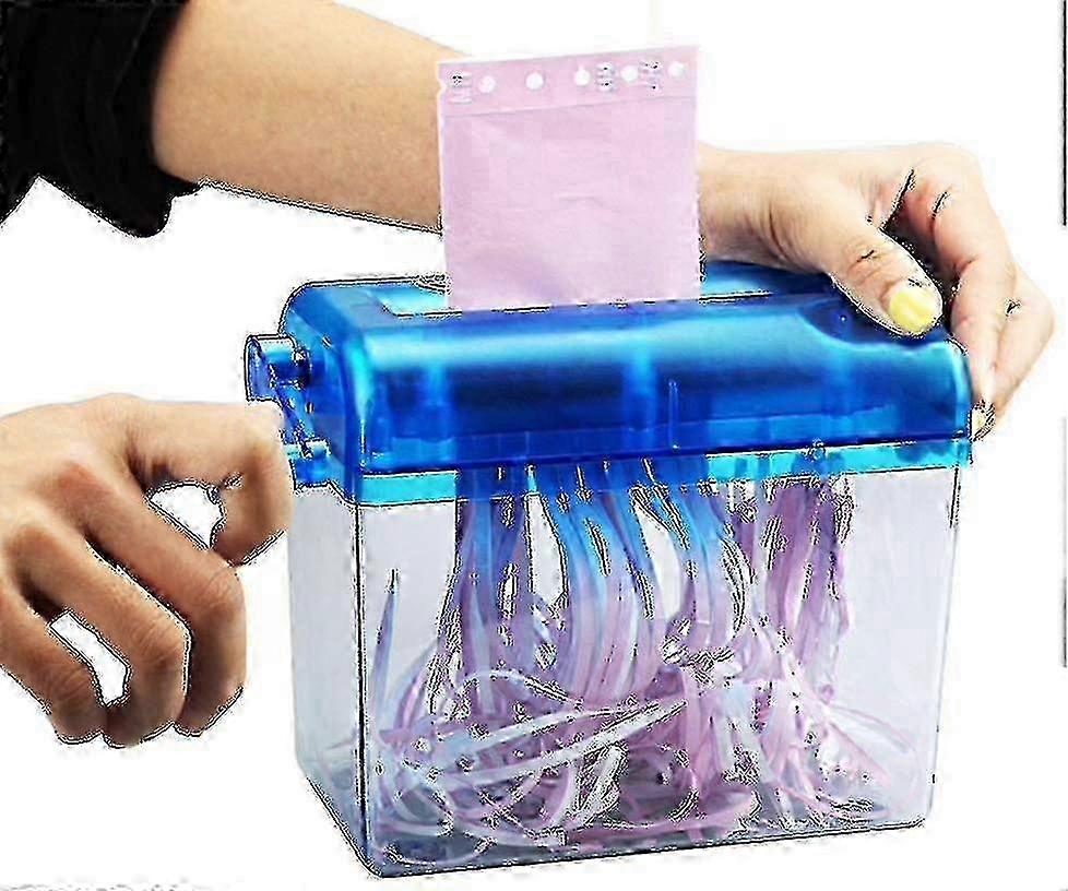Portable Mini Hand Paper Shredder - Manual Shredding for Compact Use
