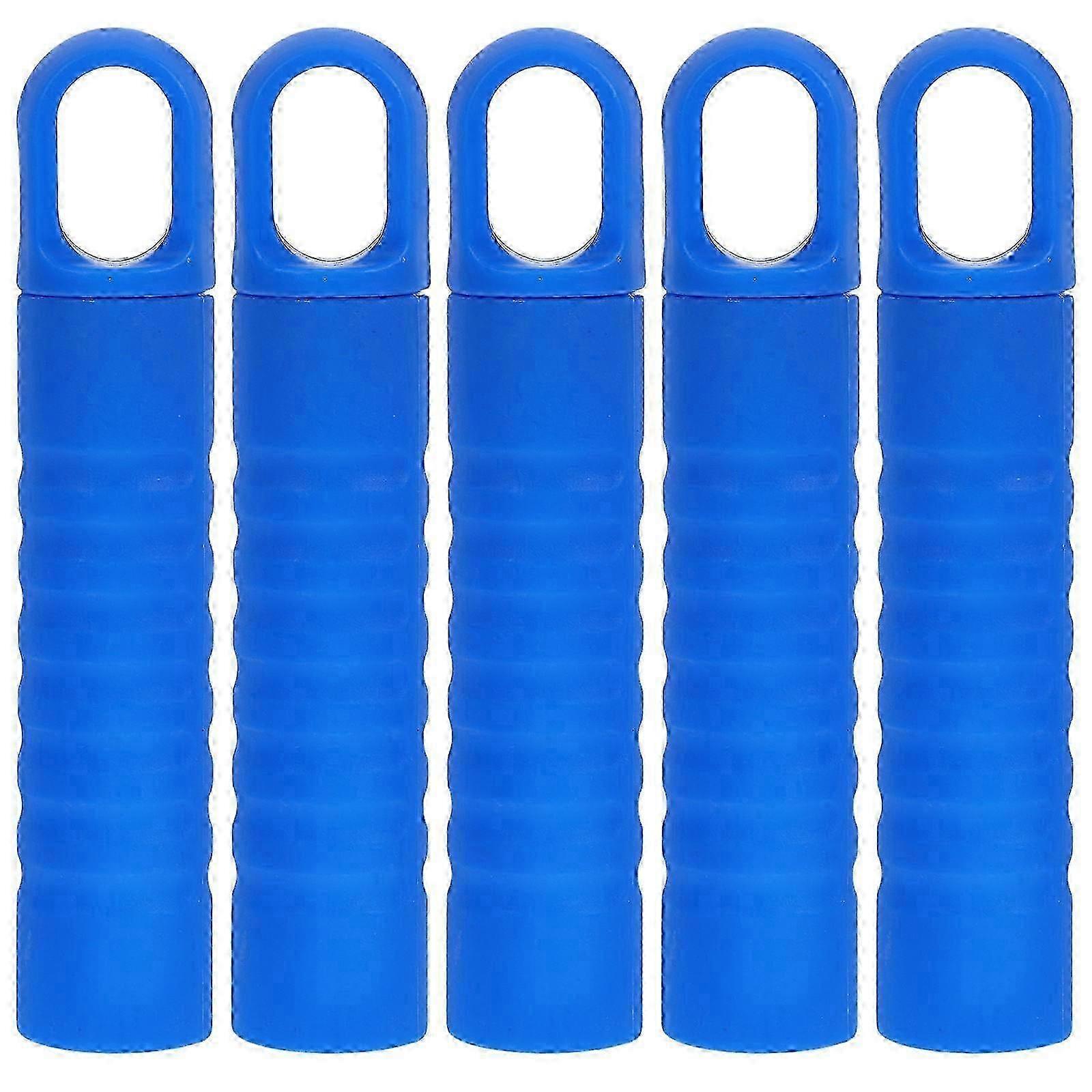 5pcs Plastic Broomstick Handle Mop Grippers - Cylindrical Shape For Sweeping