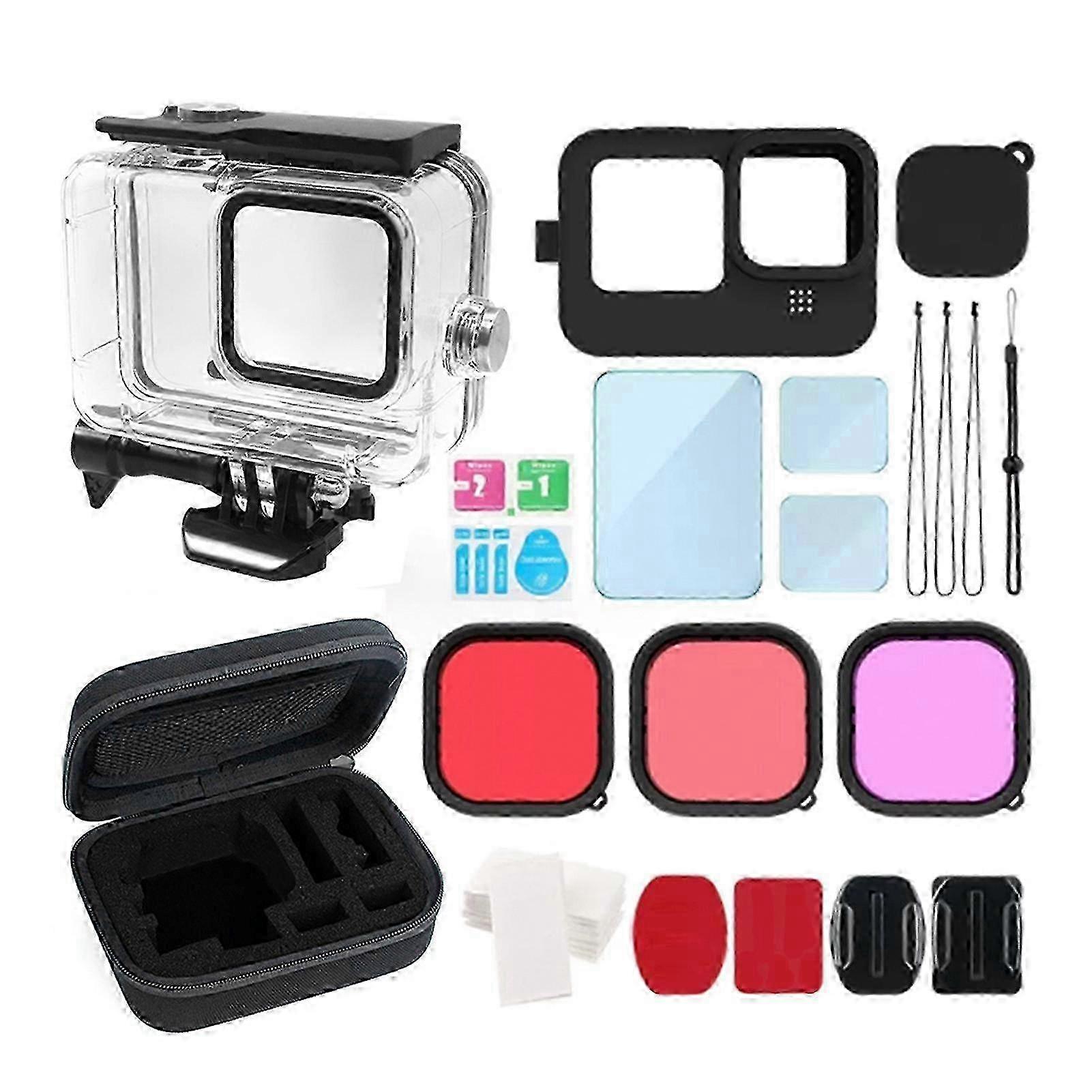 Ultimate GoPro Hero11/12 Waterproof Case - 45m Depth, Fog-Proof, Filters & More!