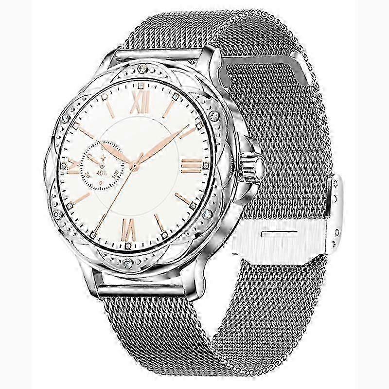 Smartwatch for Women with Bluetooth Calling, Blood Pressure and Heart Rate Monitoring, Notifications, Weather Updates, Sports Tracking, and Step Count