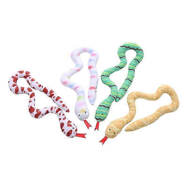 4 Pcs Indoor Interactive Cat Kicker Toy With Catmint Plush Cat Chew Teething Clean Toy