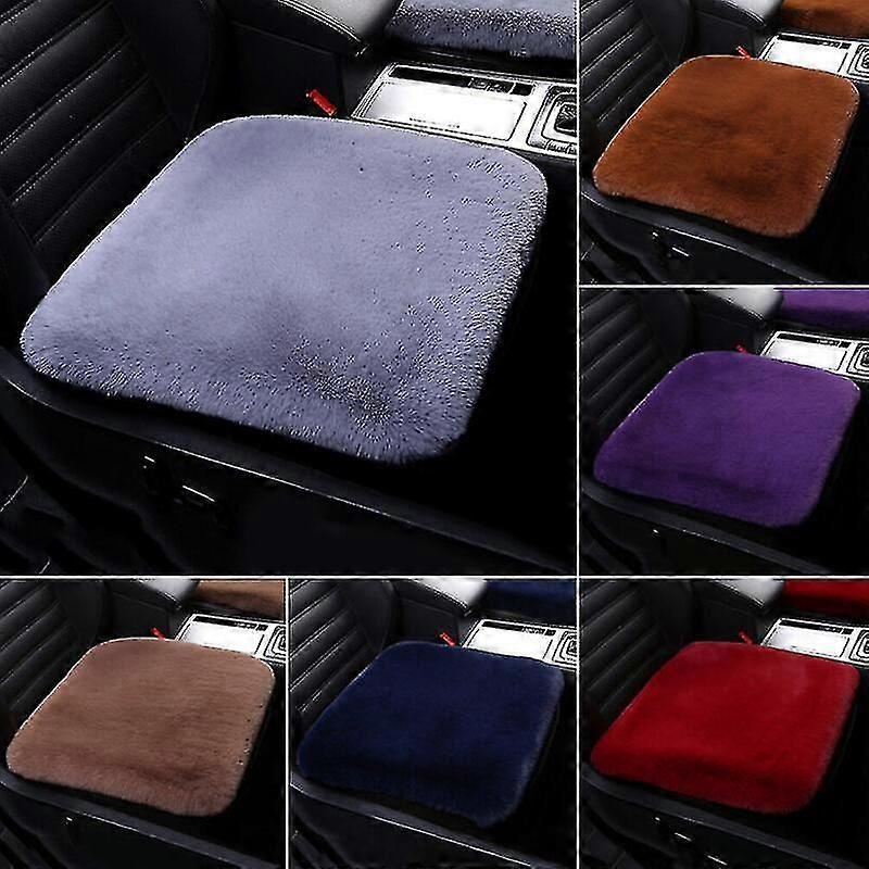 Front Car Seat Cushion Plush Protector Row Comfortable Mat Cover Pad Warm