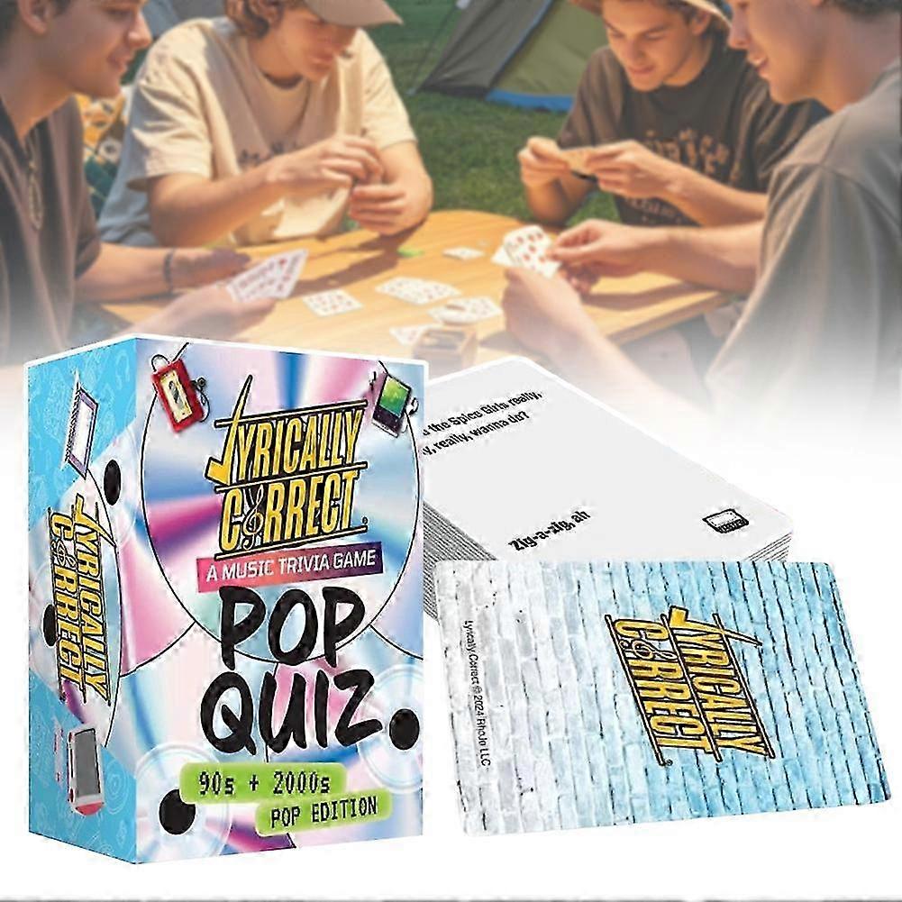 Pop Quiz Music Trivia Game - 90s & 2000s Edition, Lyrics & Pop Hits Quiz for Music Lovers