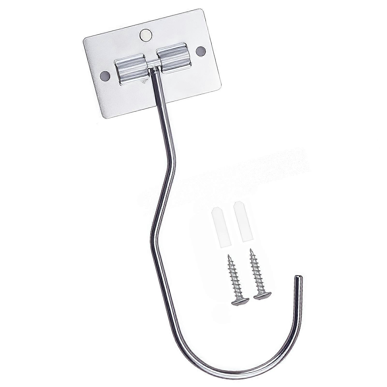 Multipurpose Iron Wall Hook For Kitchen Storage Organizing Fruits Utensils Small Items Rusts Resistant Durable Design  Silver