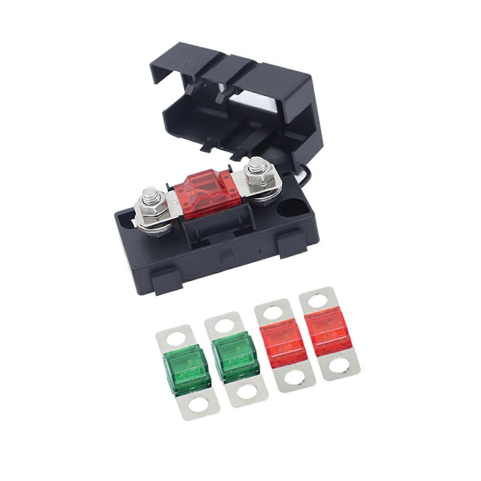 30A 50A Blade & Fuses Box Set for Car Motorcycle Electrical Systems Fuses Holder Circuit Protection Set Multicolor