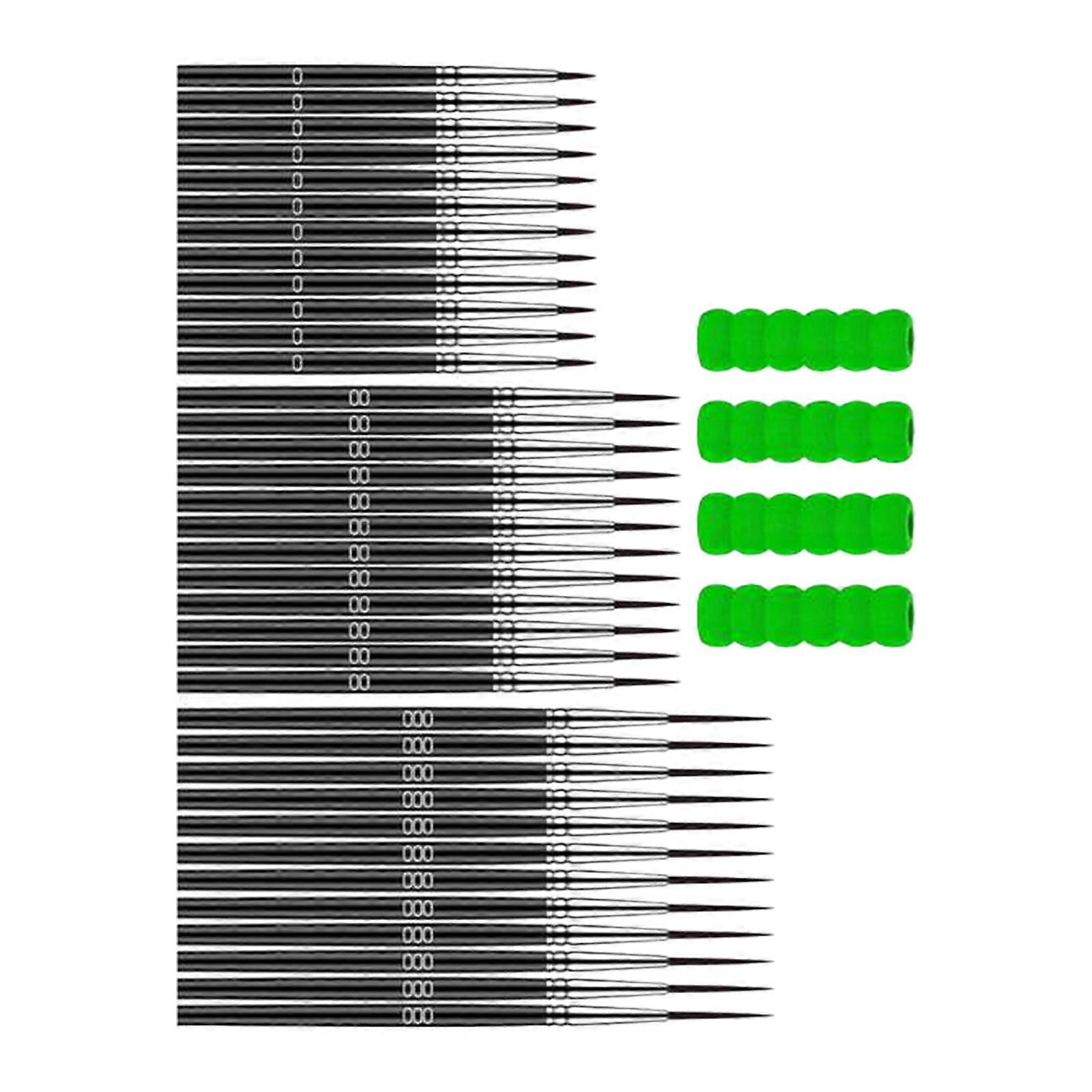 Multipurpose Sketching Equipment 36 Count Includes Against Slip Handguards Permanent Polyamide Brush Pencils For DIY Canvas Projects Multicolor