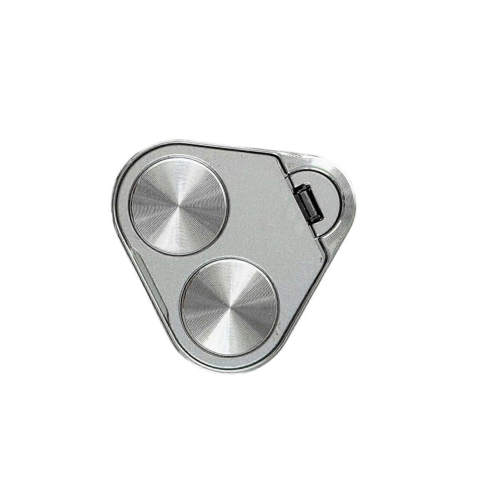 Double Function Phone Grip Stand 360 Rotatable Base Secure Adhesive Finger Mounting for Stable Hands Easy Operate  Silver