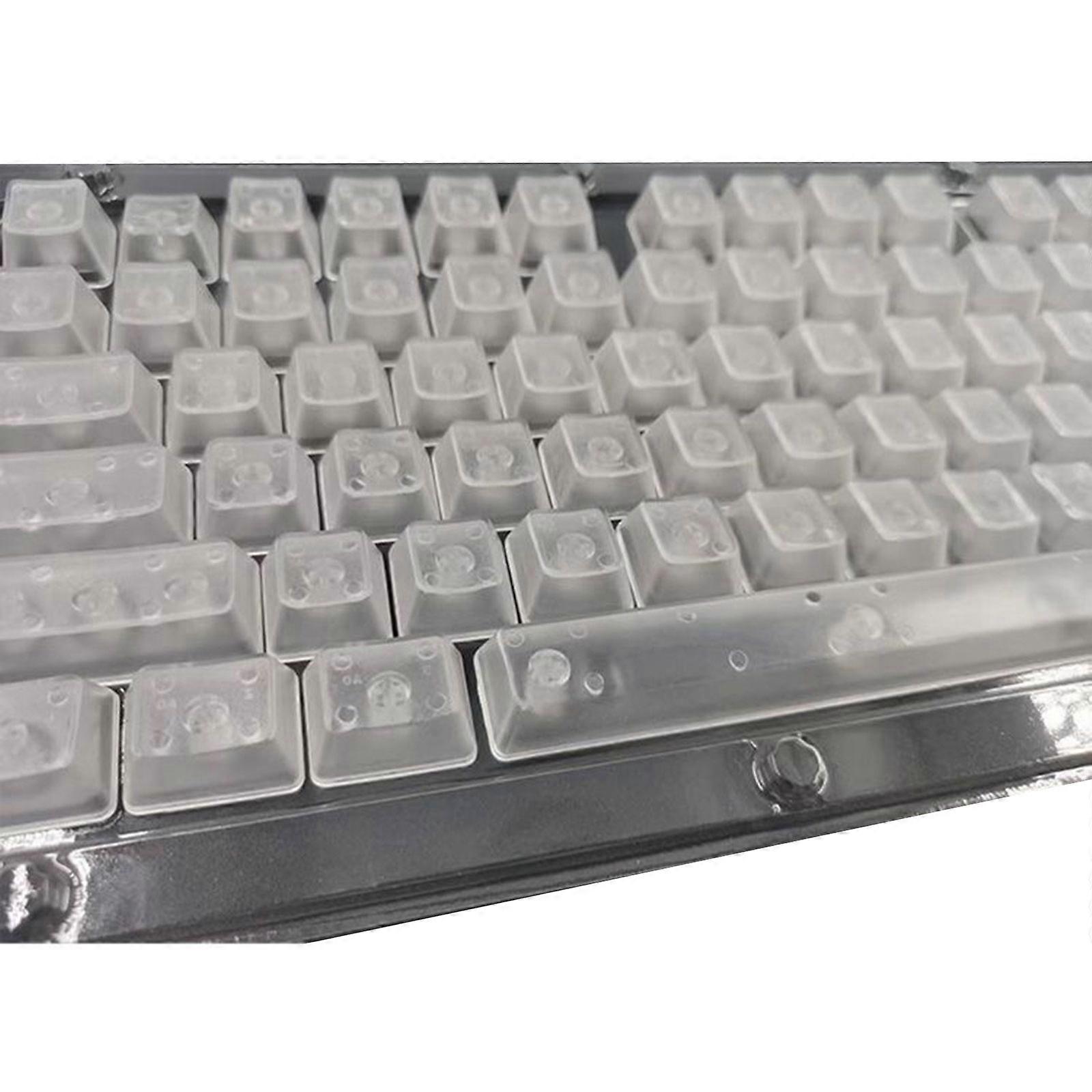 Toolless Install Blank ABS Keyboards Cap Featuring AntiFade Coating And Full Mechanical Compatibility Multicolor