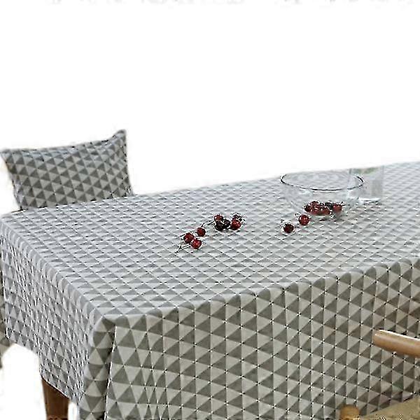 Tablecloth, Geometric Colorful Triangle Geometry Pyramid Shape Modern Pattern New Age Art Urban Home, Rectangular Tablecloth for Restaurant