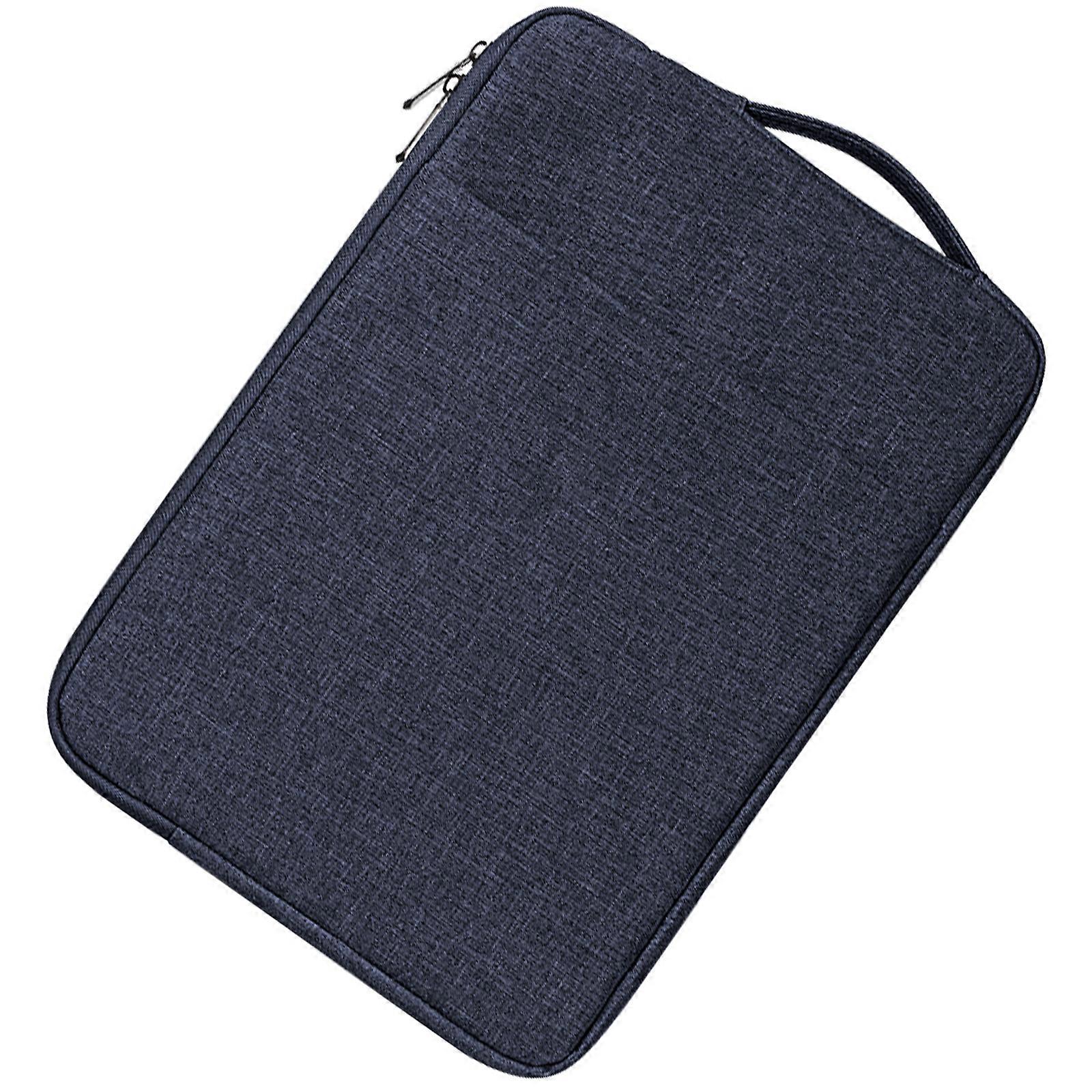 Spacious Laptop Organizers Bag, for 13 to 13.9Inch Laptop Case Cushioned Plush Layer, Water Resistant Fabric Case  Navy blue