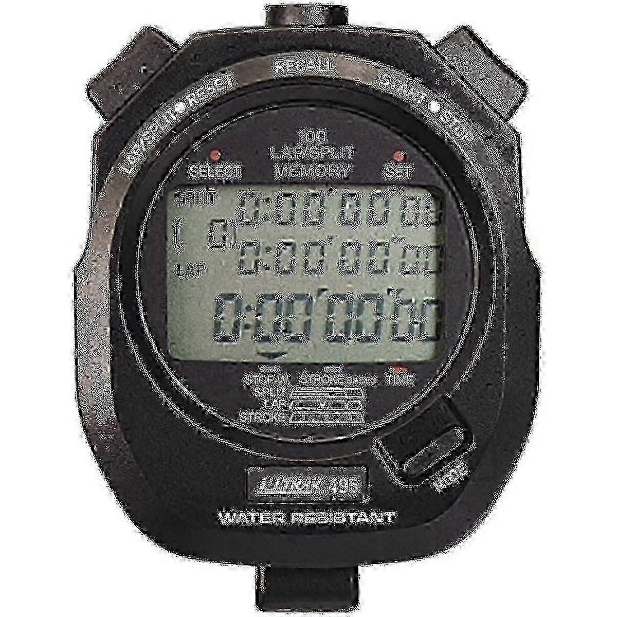 Ultrak 495 - 100 Dual Split Memory Stopwatch - Black-xinhan