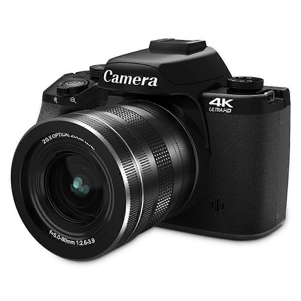 WD100-4K 75MP 4K Digital Camera 20X Optical Zoom 4.0 inch Touchscreen Mirrorless Camera with 64GB Card + Card Reader