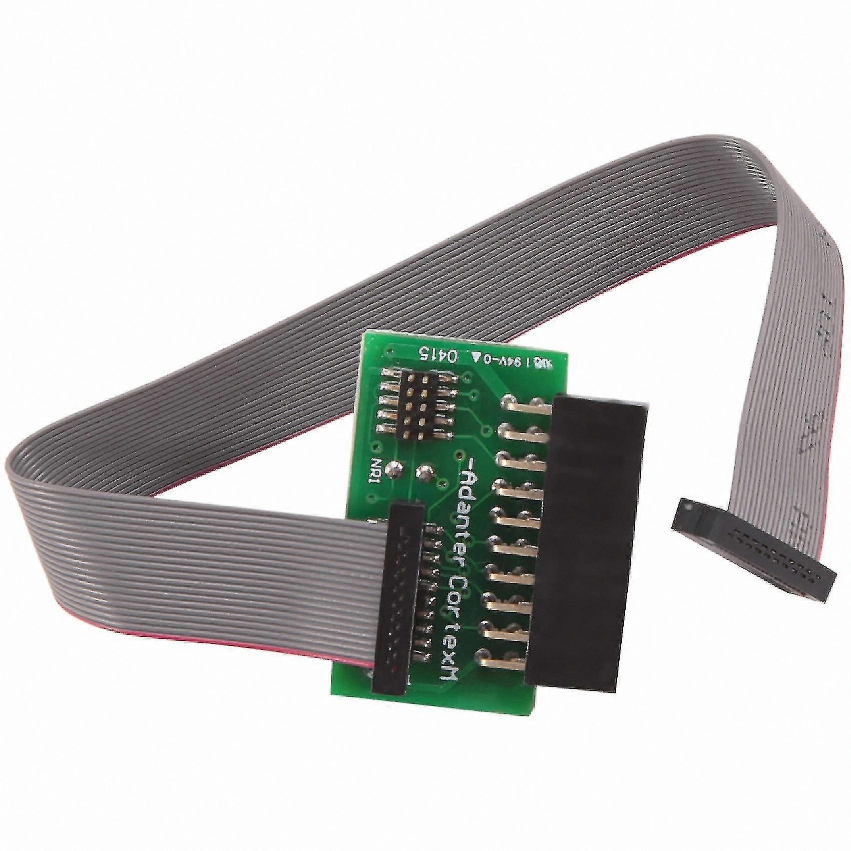 Swd Adapter Cable with Round Interface Board (2x10 2.54mm) to Swd (2x10 1.27) Connector