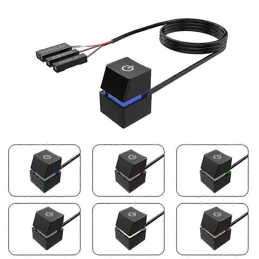 4M External PC Power Button Desktop Computer Motherboard On Off Power Switch xi-hy
