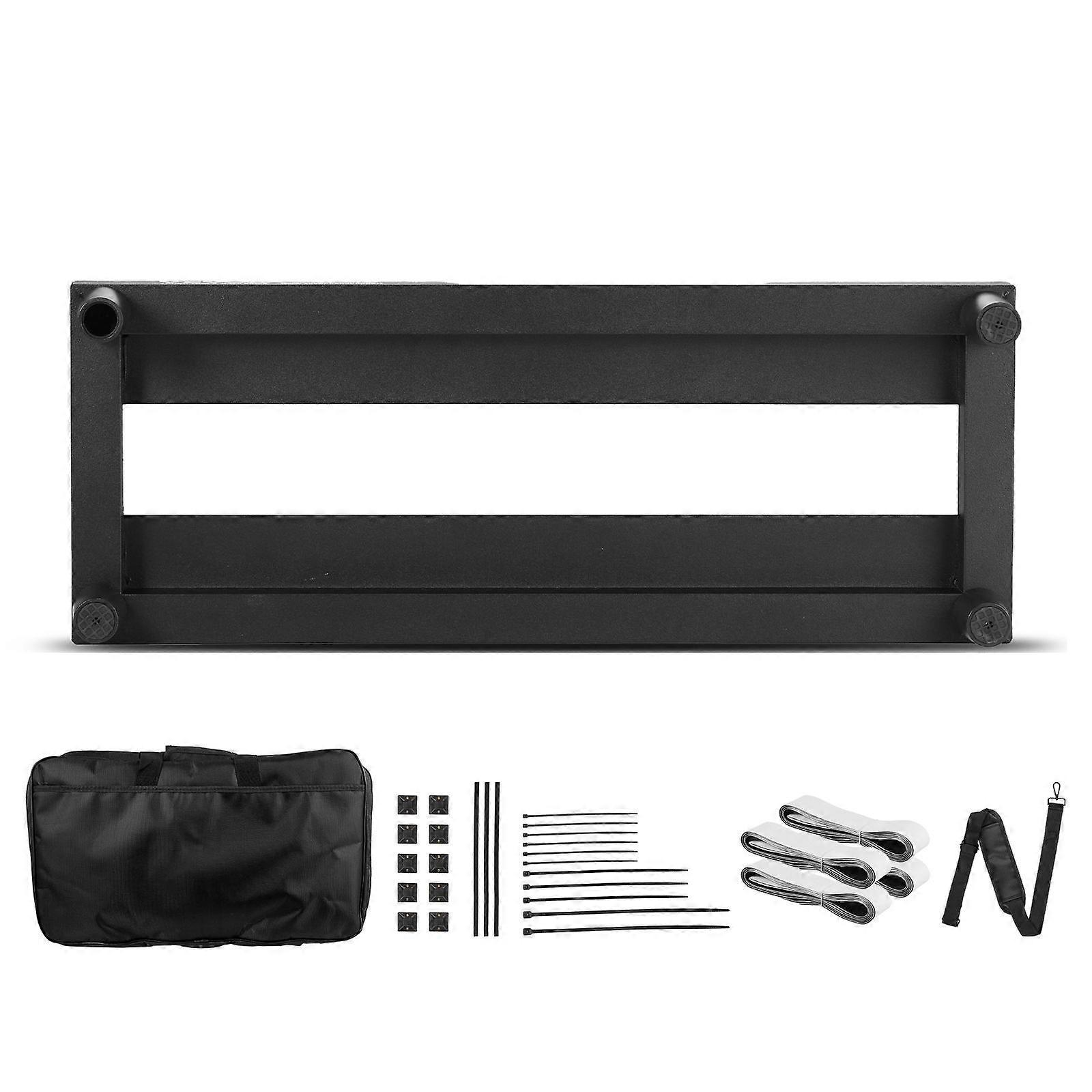 Gitarren-Pedalboard, 15 '' x 5,7 '', Aluminiumlegierung 0,8 lbs Superleichtes Gitarreneffekt-PedalBoard, Platz für 4-6 Gitarrenpedale, klein