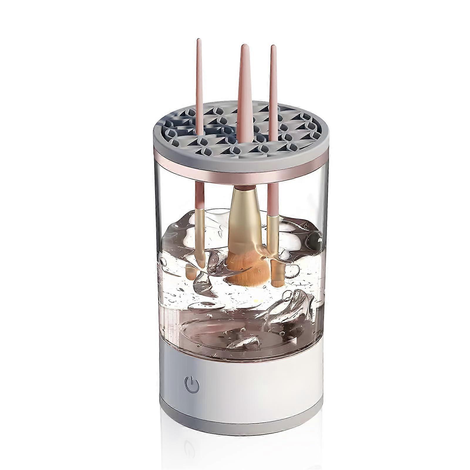 Electric Makeup Brush Cleaner and Dryer Machine for Brushes and Sponges, Automatic 2 in 1 Wash and Dry Tool