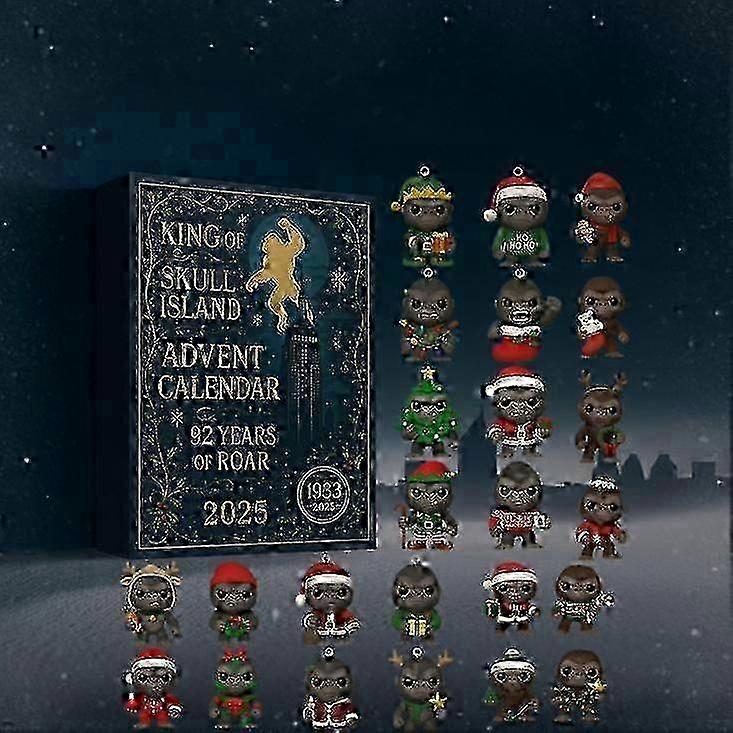 Calendar de Advent de Crăciun acrilic 2025, stil complet, decorațiuni festive