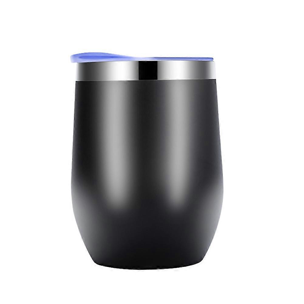 Eggshell Cup Double-layer Stainless Steel Insulated Cup Black