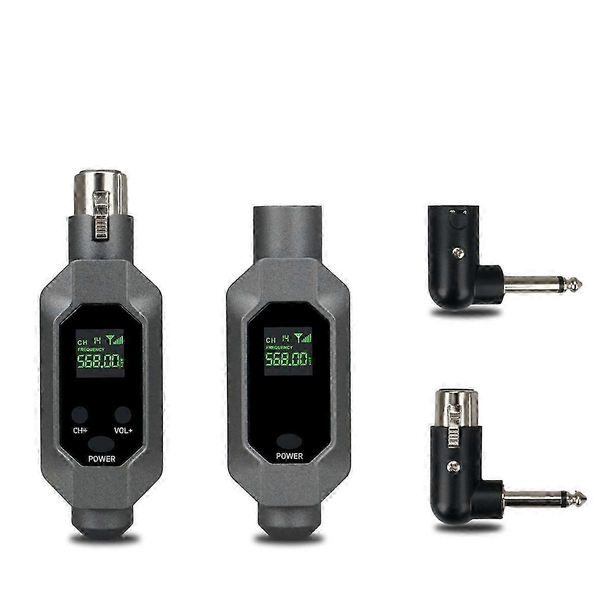 Wireless Microphone Transmitter Receiver Plugged Into Xlr Wireless Microphone System for Dynamic 48