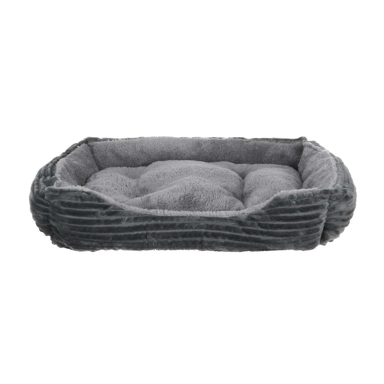 XIUH Small Soft Cushion Round Dog, Gray