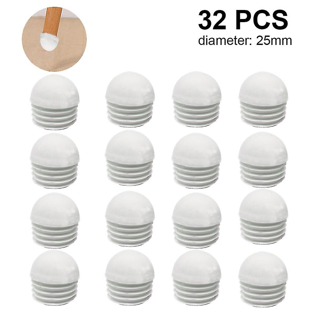 32 stk. rørplugger, rund endehette, rør, lamellplugger