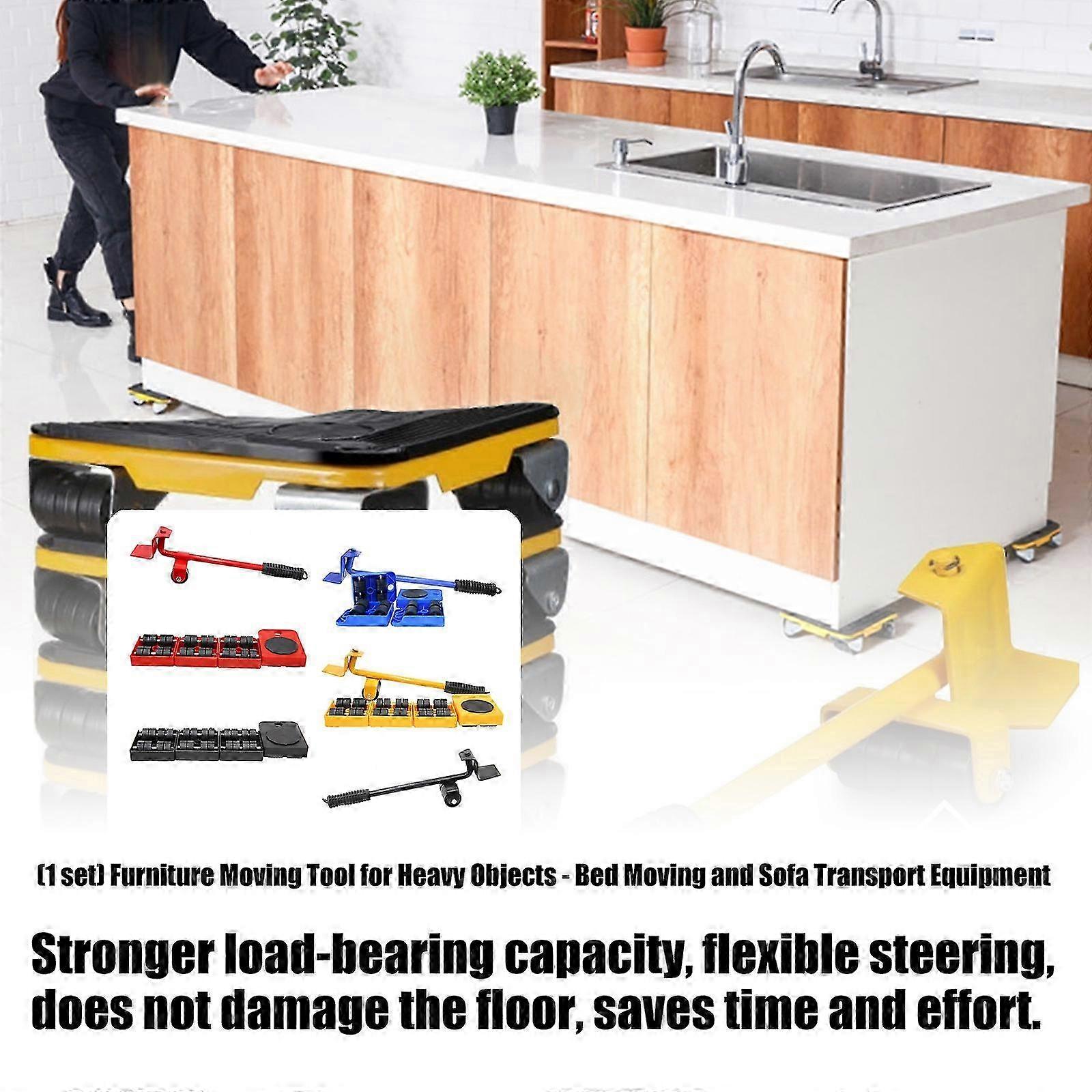 Furniture Move Tool With Ergonomic Handle And High Weight Capacity For Home Use Red