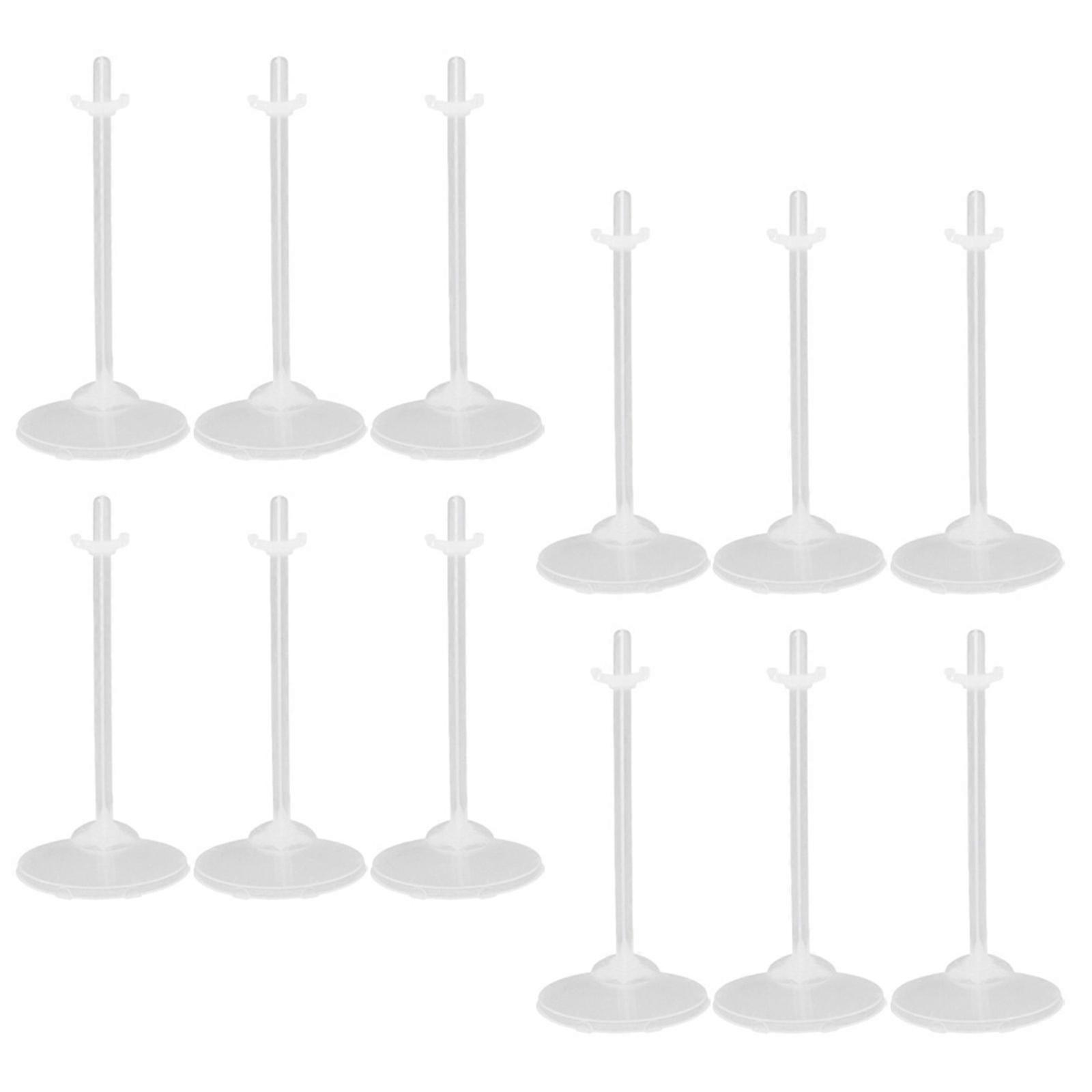 Doll Stand Plastic Display Rack for Storage 108Pcs Transparent