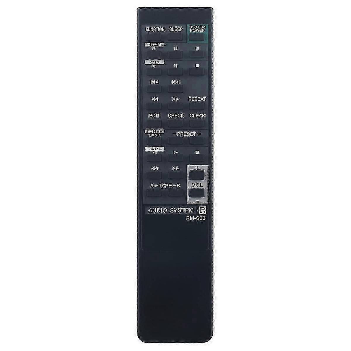 Rm-s33 Remote Control For Sony Audio System Hcdh801 Mhc701 Mhc-701 Mhc-801 Mhc-s30 Mhc801 Mhcs30 Std