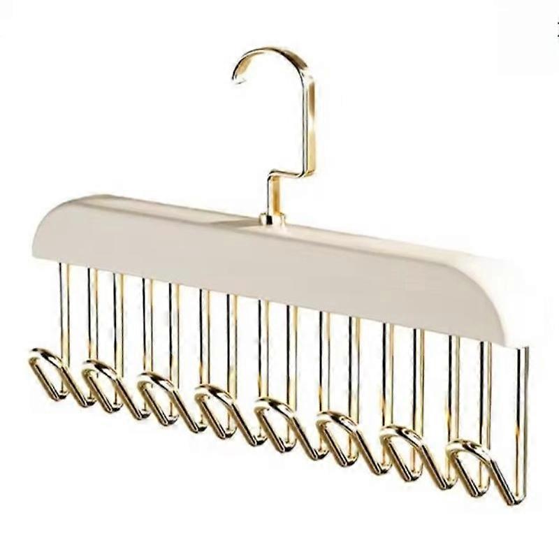 Wooden Sling Hanger Organizer with Multiple Hooks for Underwear Bras Vests Space-Saving Durable Storage Rack Hangers for Clothes