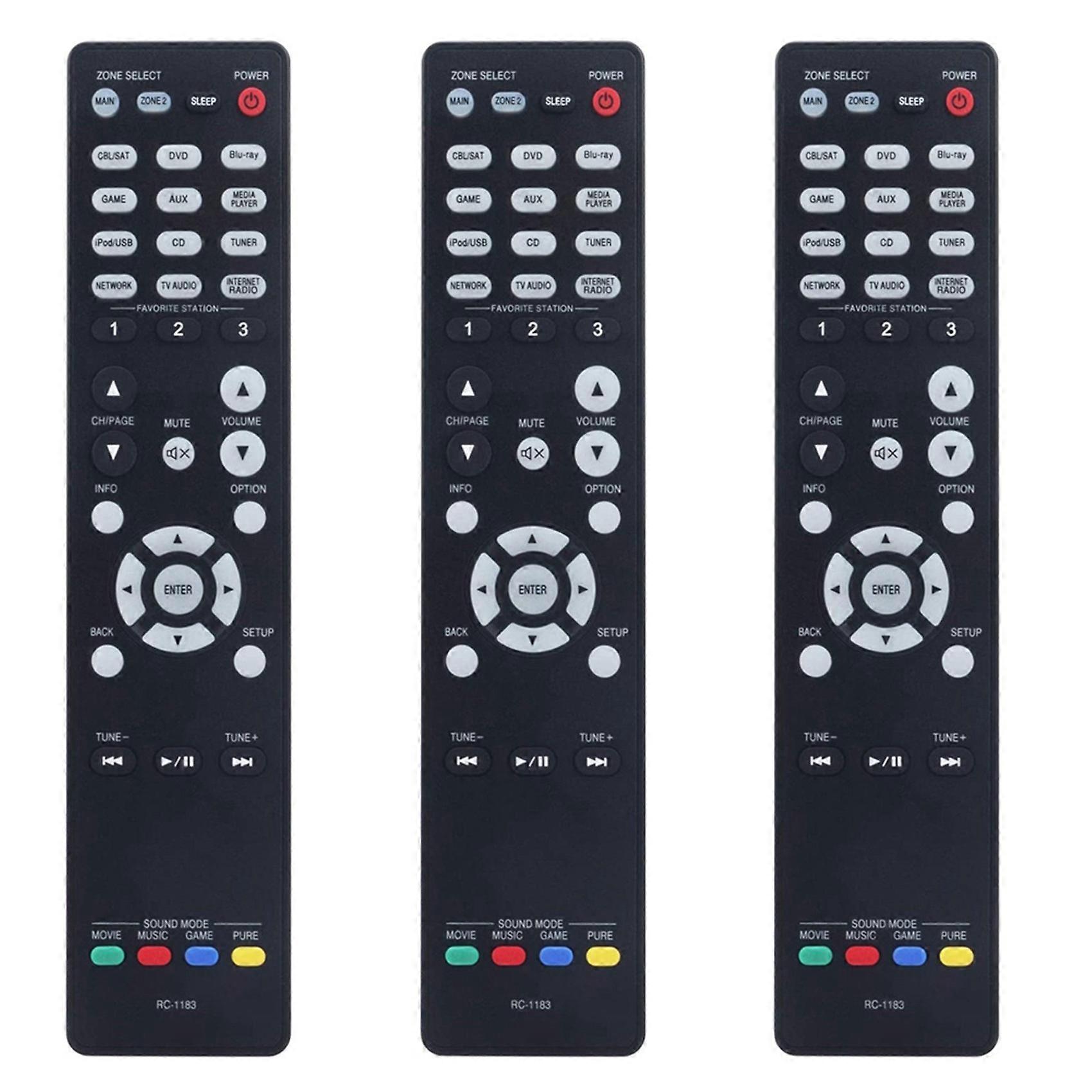 2X Remote Control RC-1183 Replace for Denon AV Receiver AVR-X2000 AVRX2000 AVR-E400