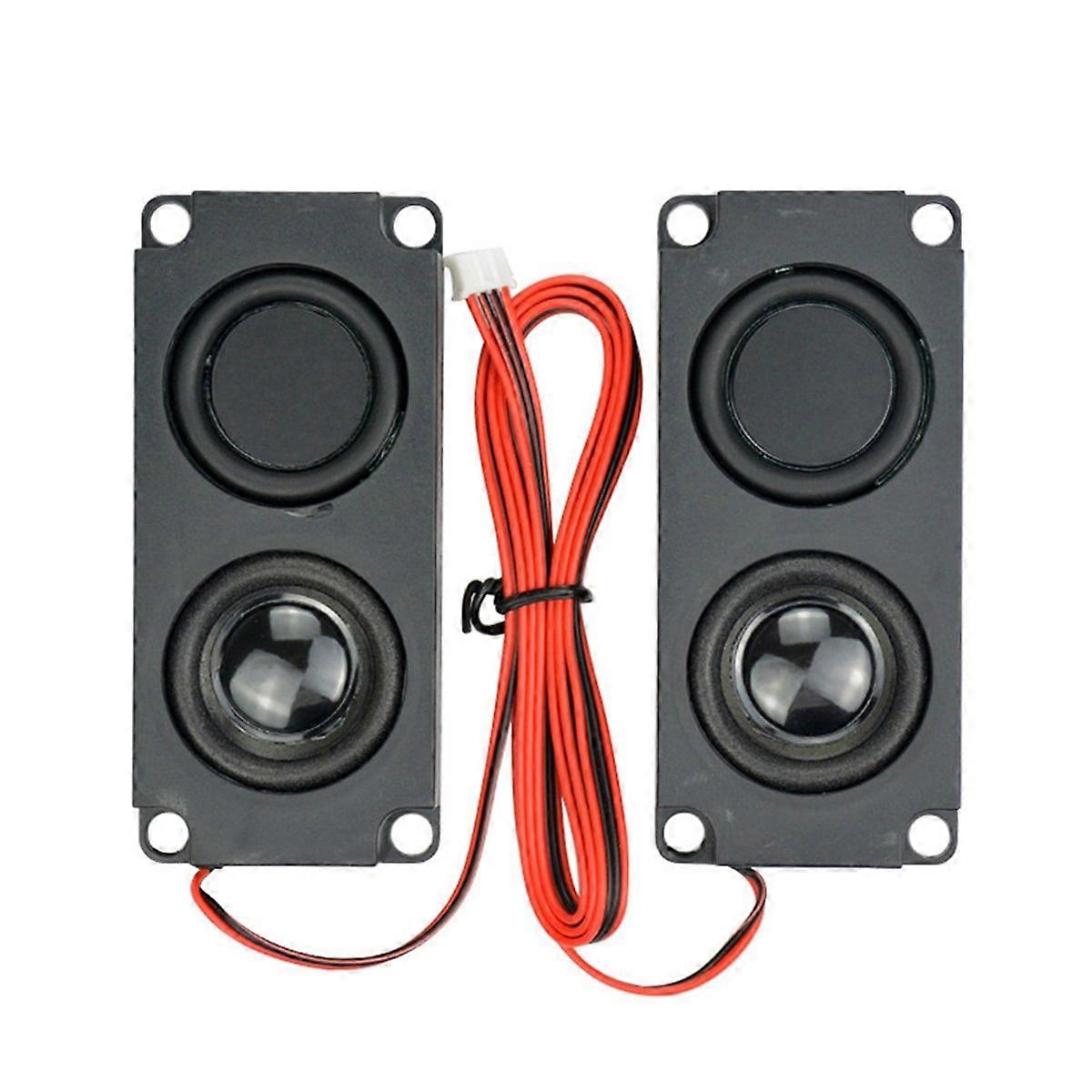 2Pcs Compact Square Speakers Sound System 45100 Speaker for Home