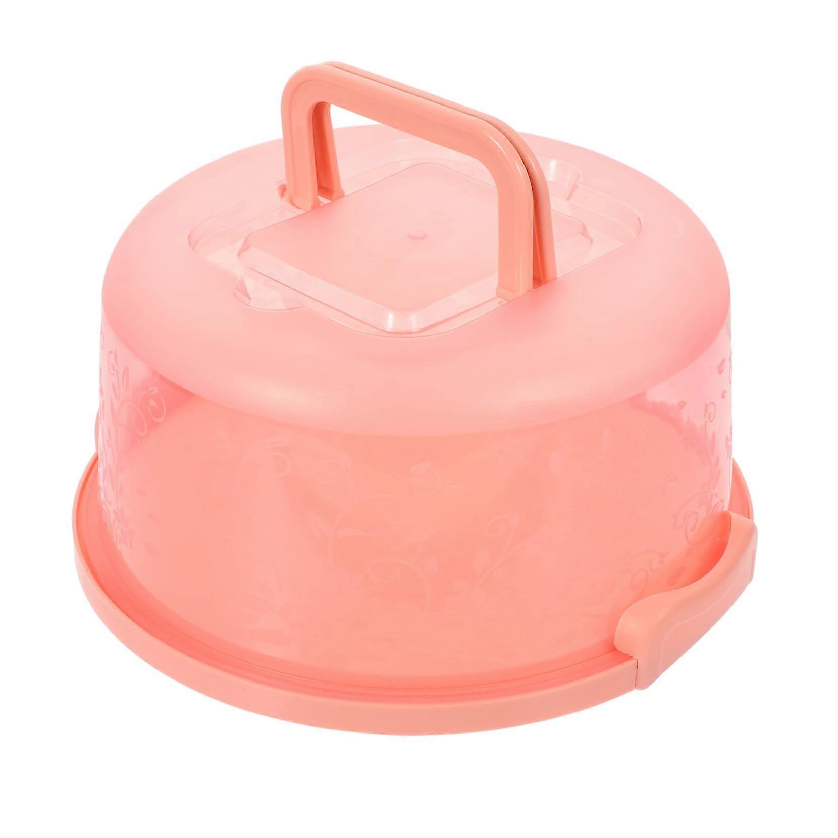 Cake Carrier with Secure Locking Lid and Handle, Tall Waterproof Reusable Cake Storage Box