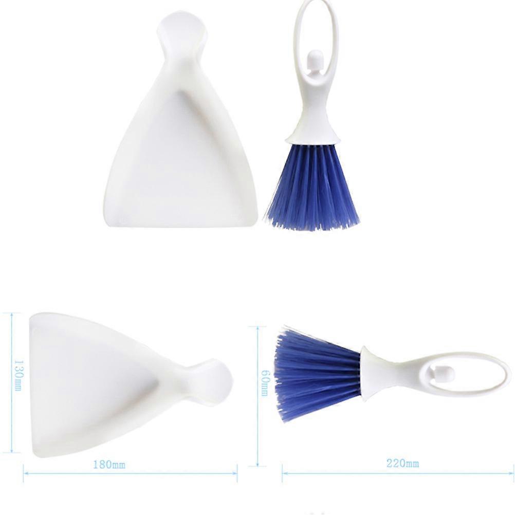 Air Outlet Cleaner Dashboard Vent Brush with Dustpan for Cleaning 2Pcs