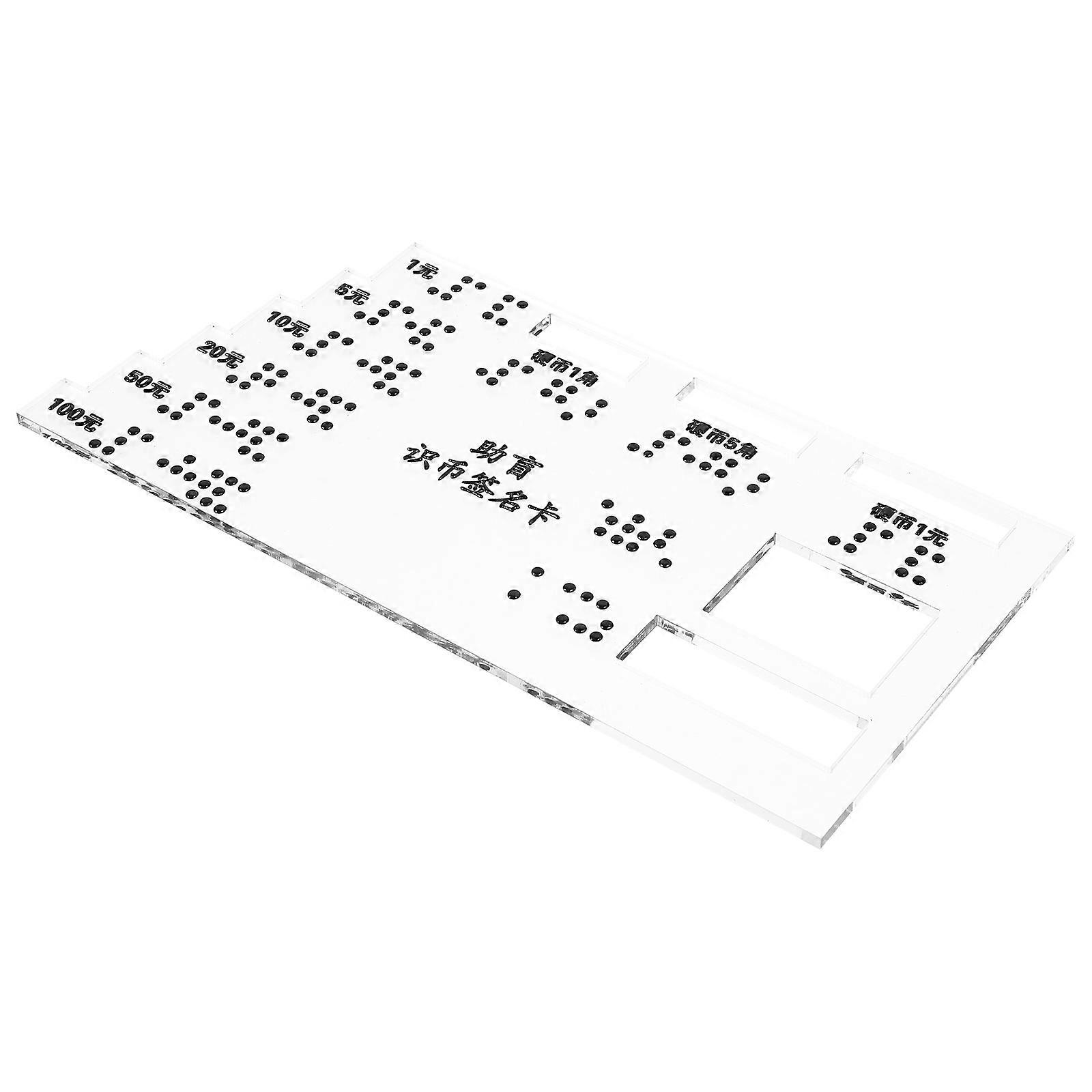 Acrylic Braille Bank Card Assistance for Blind Users