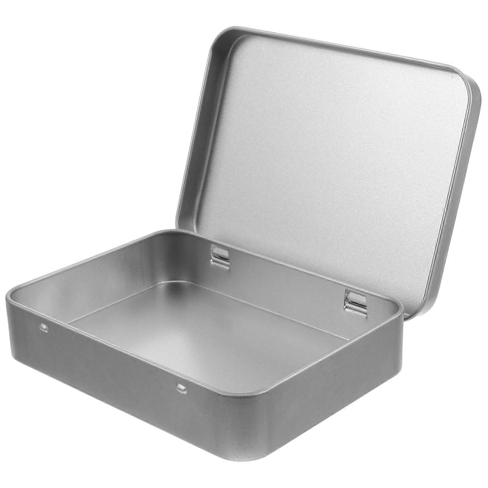 Tin Box With Lid Tinplate Storage Holder Tinplate Match Rope Can Container Accessory