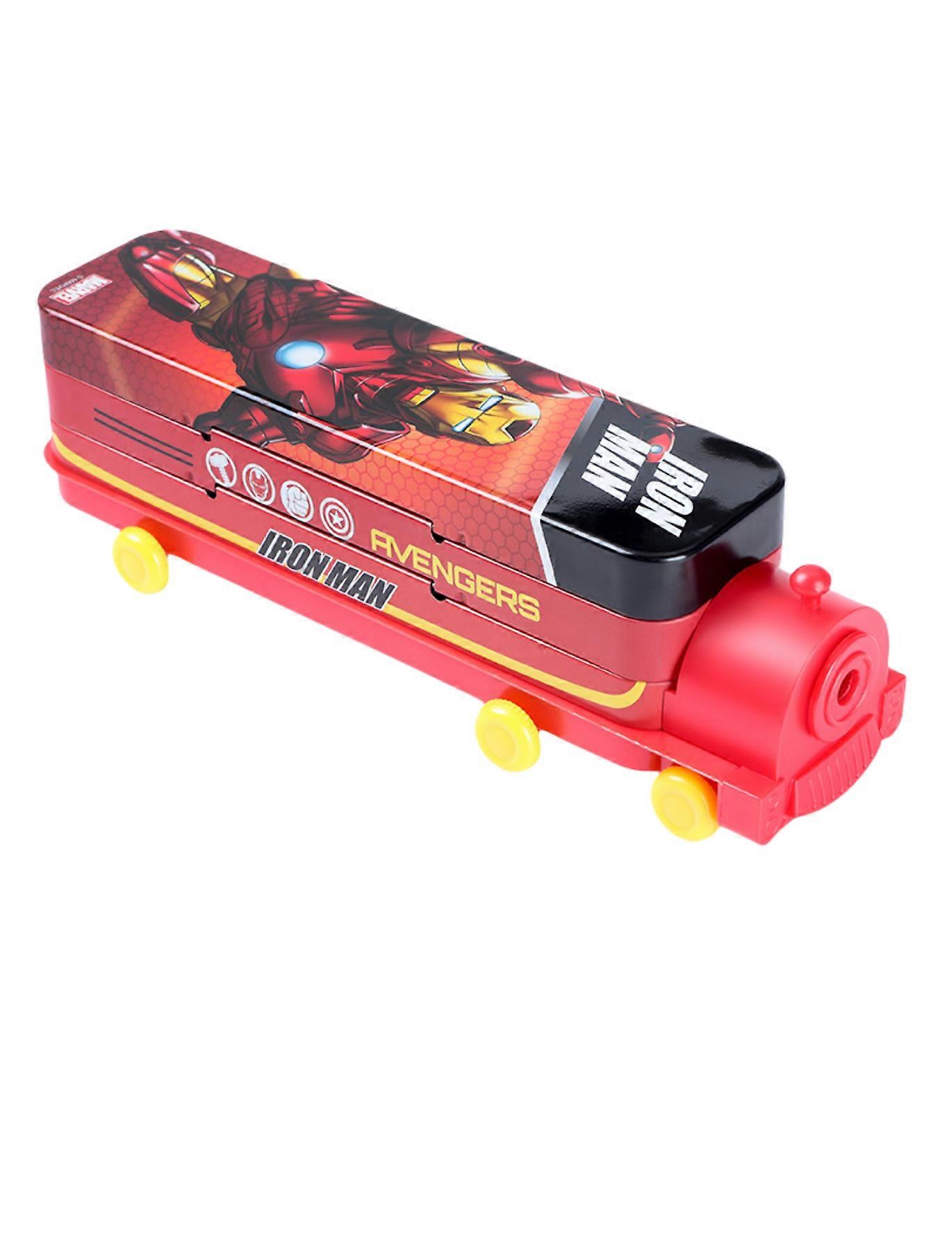 1pc Cartoon Spider-Man and Princess Elsa two Layer Pencil Case with Pencil Sharpener  Large Capacity,With pencil sharpener